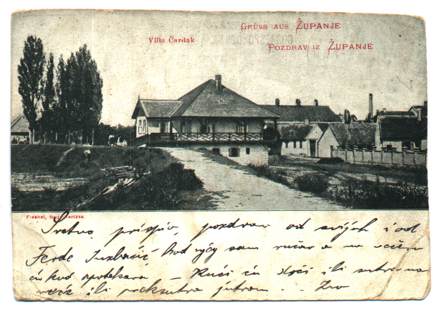 Razglednica Županje 1899, ZMSG Županja